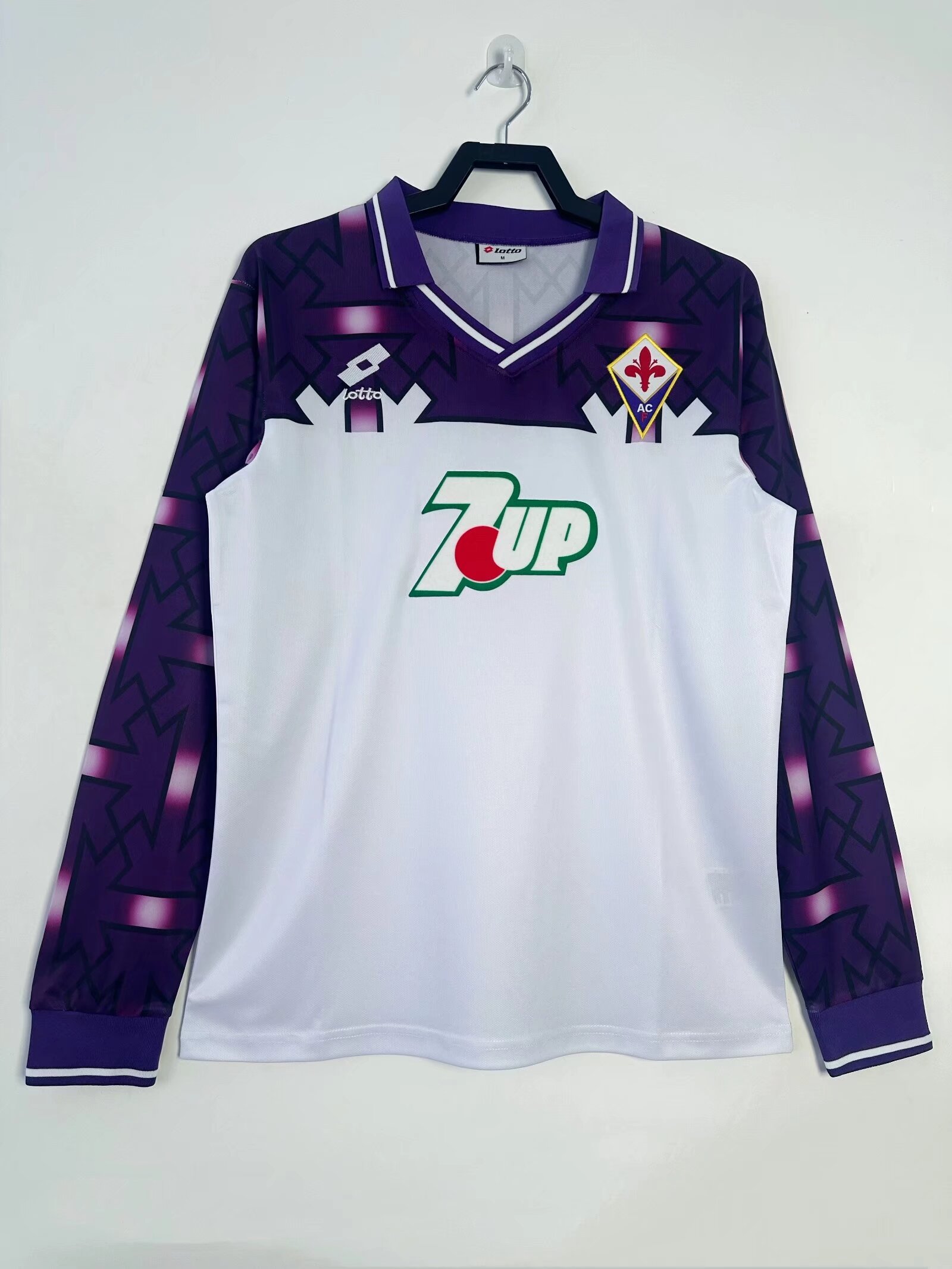 1992-1993 Fiorentina Away Retro Long Sleeve Soccer Jersey (长袖)