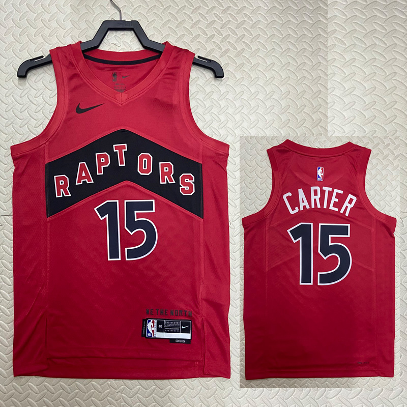 22-23 Raptors CARTER #15 Red Top Quality Hot Pr...