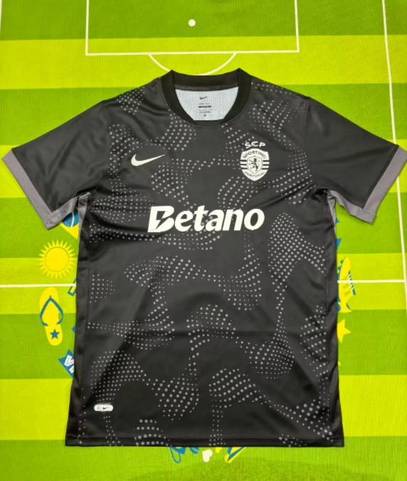 25-26 Sporting Lisbon black Fans Soccer Jersey
