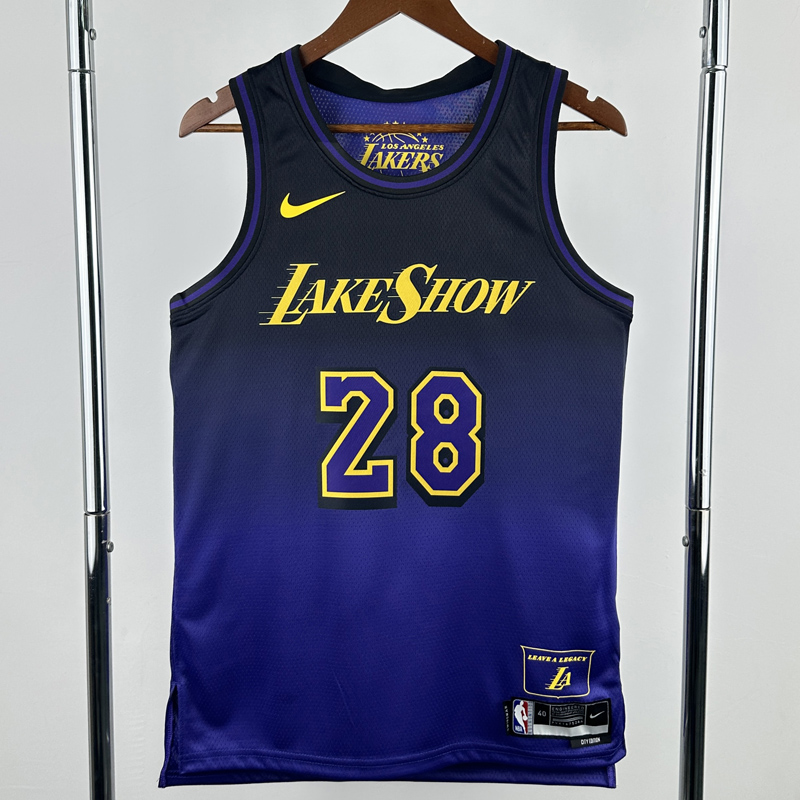 24-25 LAKERS HACHIMURA #28 Royal blue City Edition Top Quality Hot Pressing NBA Jersey