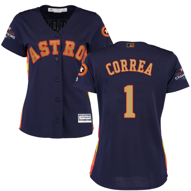 Houston Astros Women's baseball jersey CORREA 1