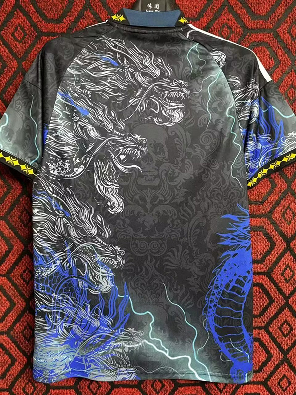 24-25 RMA Black Blue Special Edition Fans Soccer Jersey #闪电龙