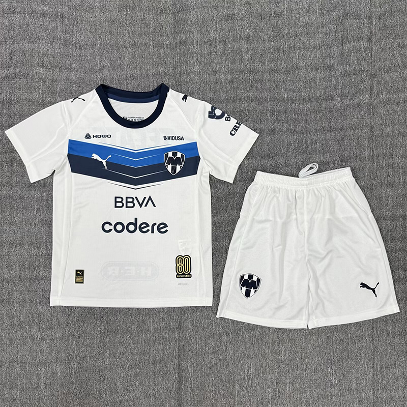 25-26 Monterrey Away Kids Soccer Jersey