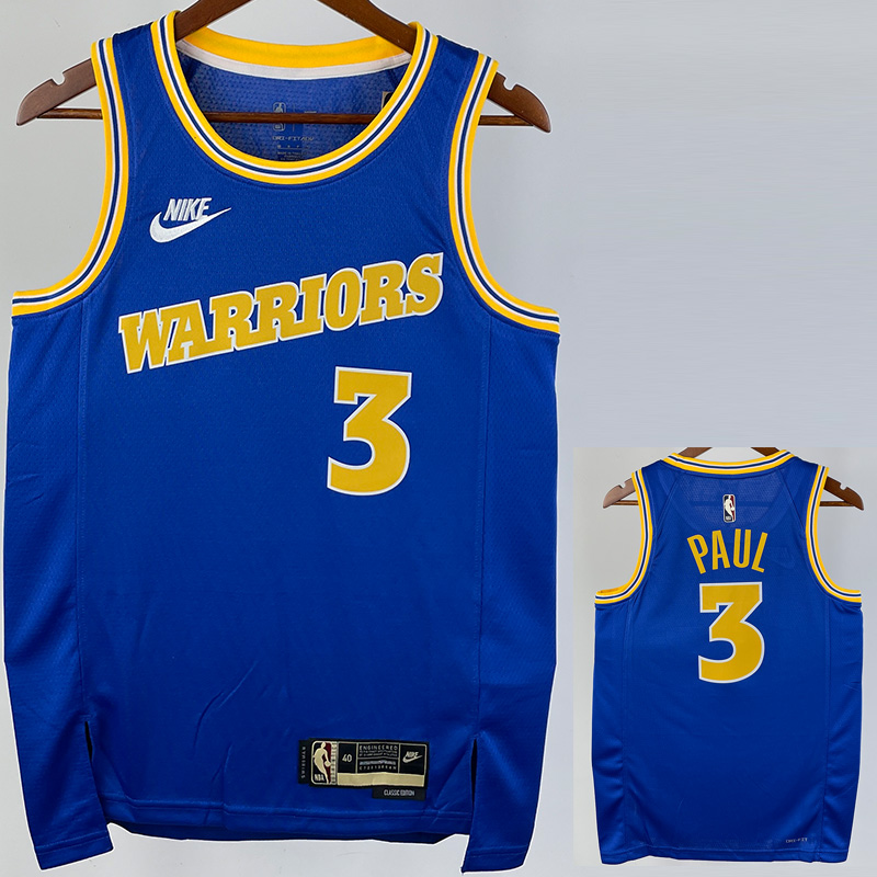 22-23 WARRIORS PAUL #3 Blue Top Quality Hot Pre...