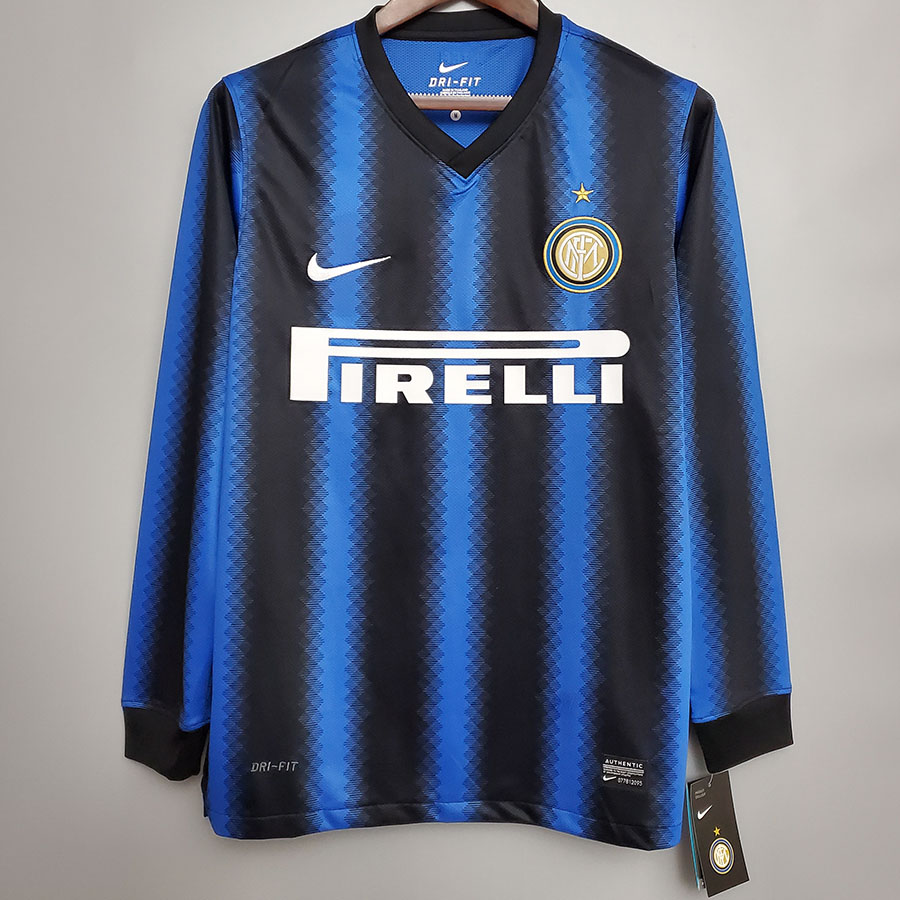 2010-2011 INT Home Long Sleeve Retro Soccer Jersey