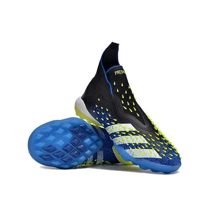 PREDATOR FREAK .1 TF High Soccer Shoes-Black/Blue-1597358