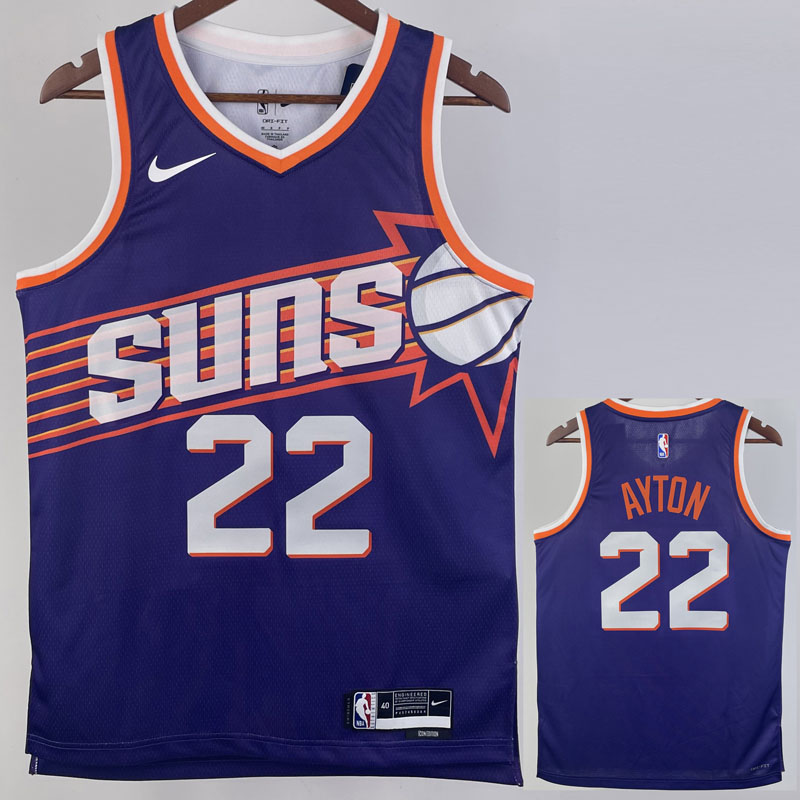 23-24 SUNS AYTON #22 Purple Top Quality Hot Pre...