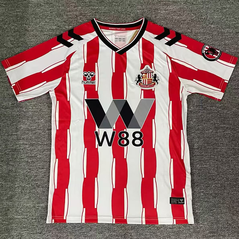 25-26 Sunderland Home Fans Soccer Jersey