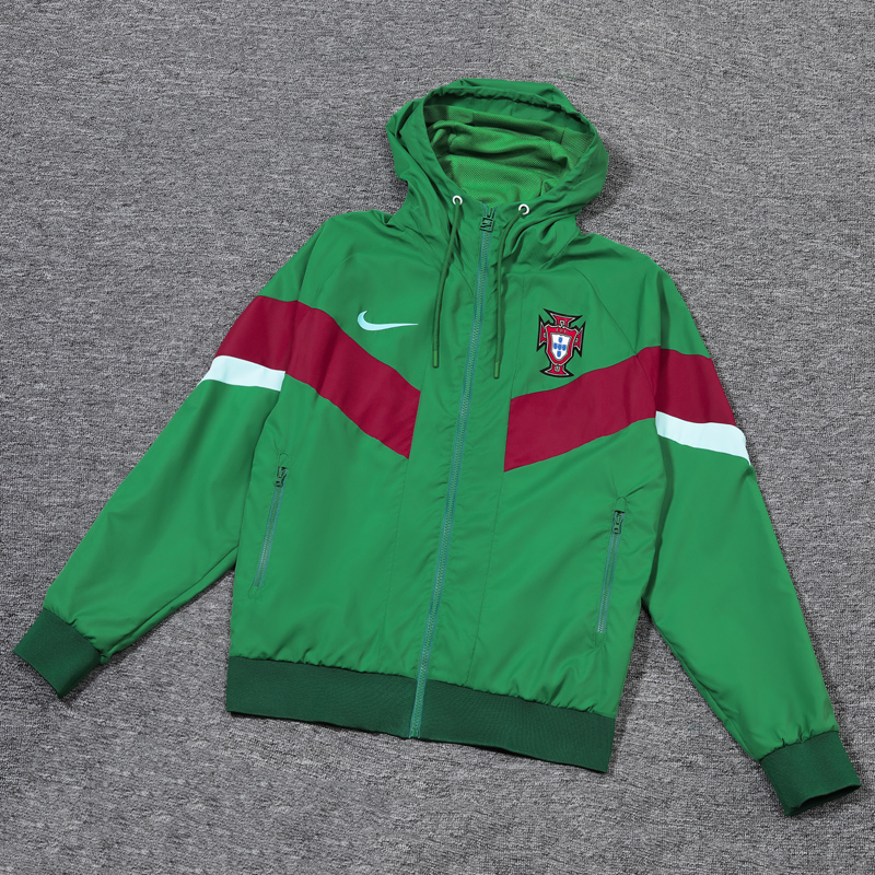 24-25 Portugal Green Windbreaker
