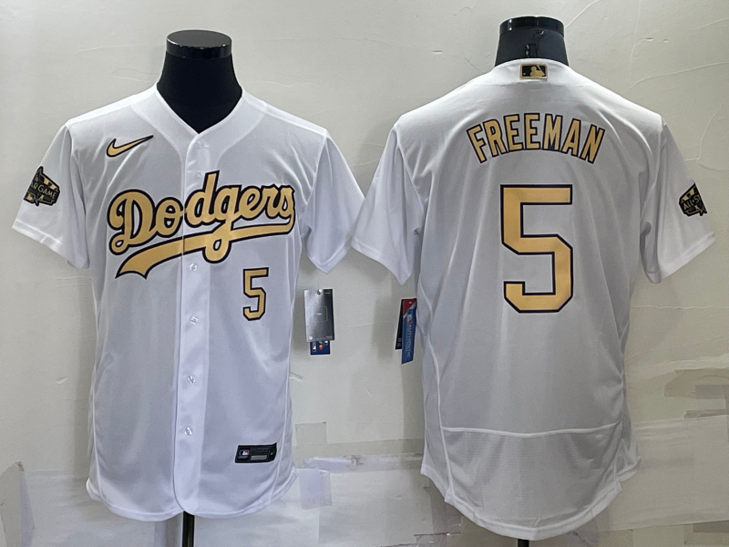 2022 Men's Los Angeles Dodgers 5 white MLB Jersey