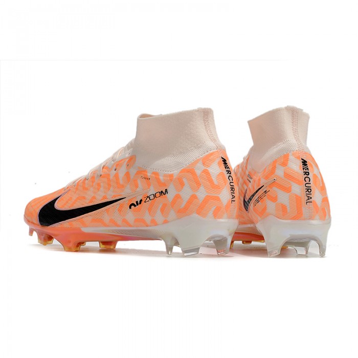 Air Zoom Mercurial Superfly IX Elite FG High Soccer Shoes-Orang/White-3689660