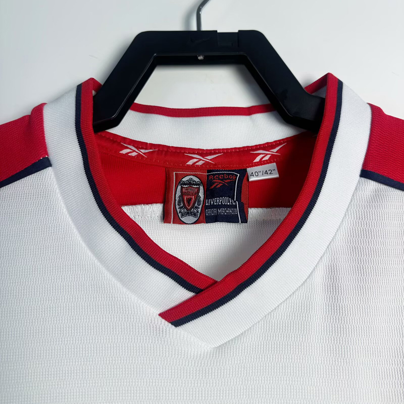 1998-1999 LIV Away White Retro Soccer Jersey