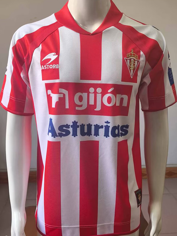 2008-2009  Gijon Home Retro Soccer Jersey
