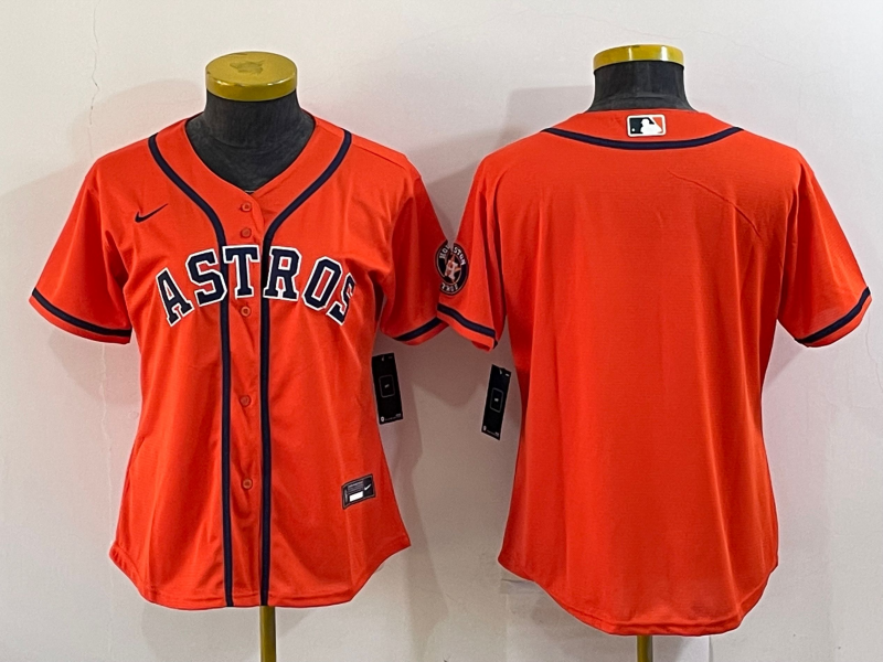 Houston Astros Women's baseball jersey fans edition