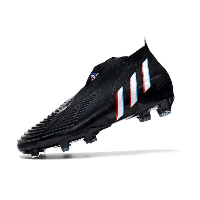 Predator Edge+ FG Soccer Shoes-Black/White-9771315