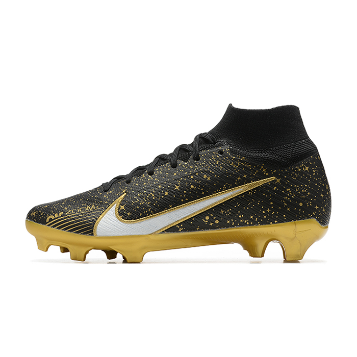Air Zoom Mercurial Vapor XV Elite FG Bonded Pack High Soccer Shoes-Black/Yellow-3473952