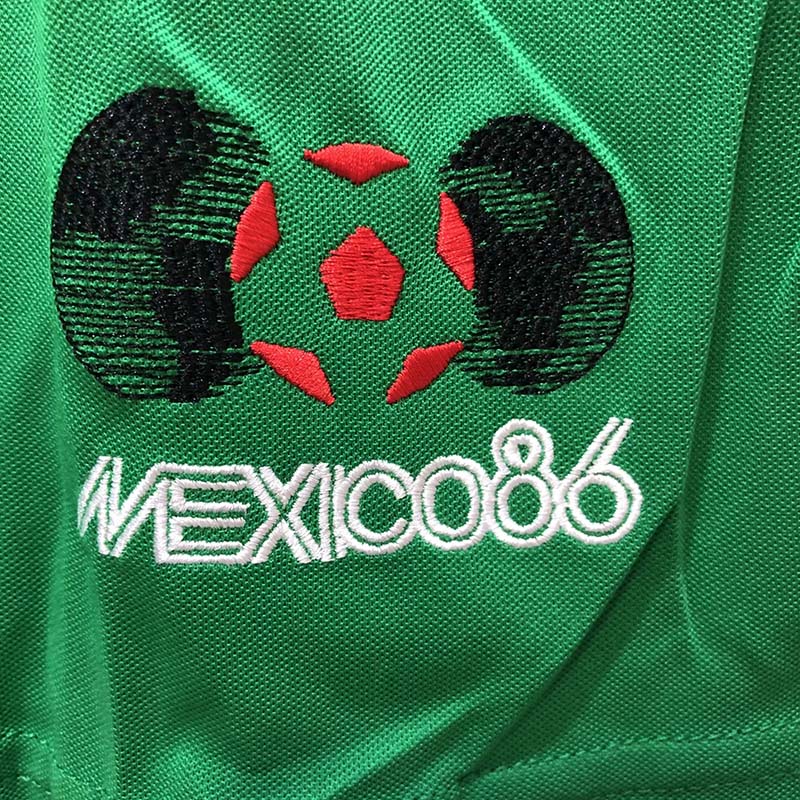 1986 Mexico Home Retro Soccer Jersey