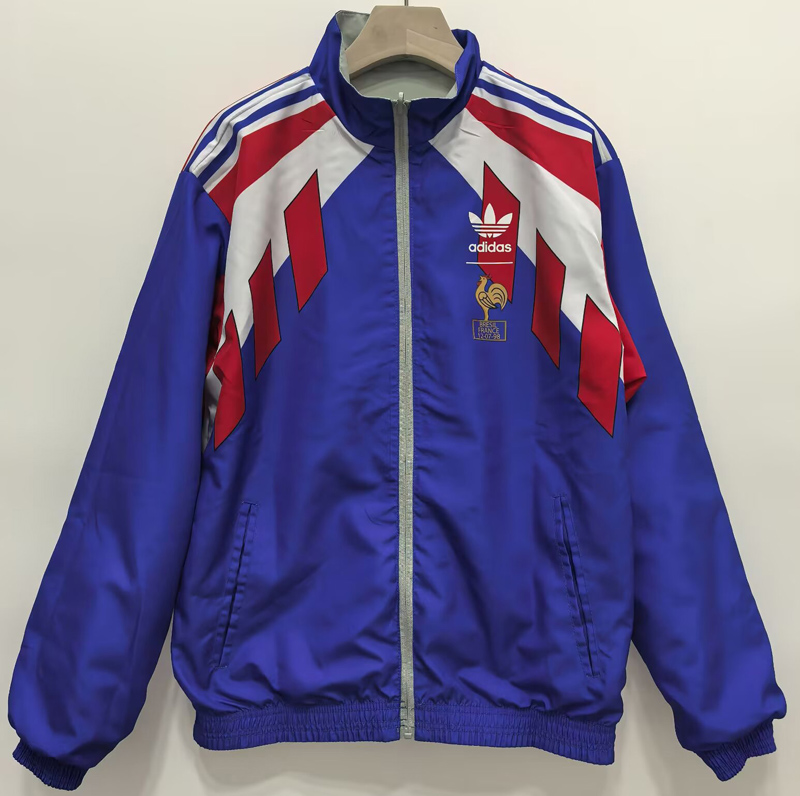 24-25 France Grey & Blue Double Sided Windbreaker (双面风衣)
