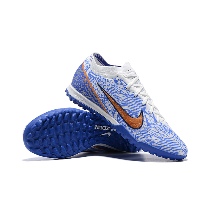 Vapor 15 Academy TF Soccer Shoes-White/Blue-1461553