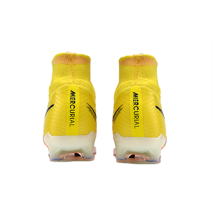 Air Zoom Mercurial Superfly IX Elite AG High Soccer Shoes-Yellow/Pink-8306624
