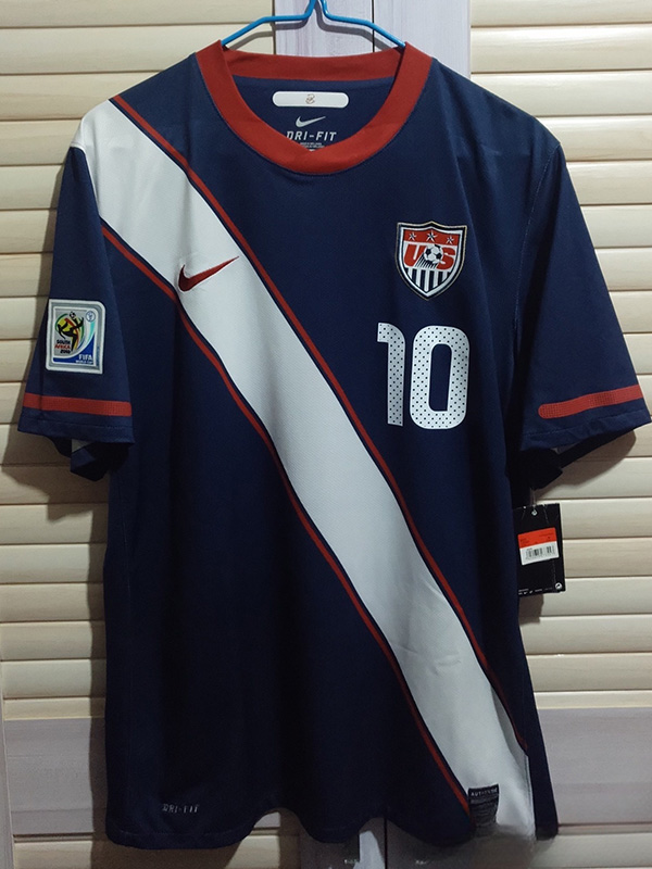 2010 USA Away Retro Soccer Jersey