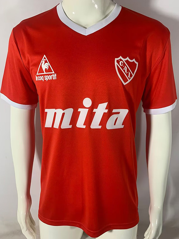 1986-1988 CA Independiente Red Retro Soccer Jersey