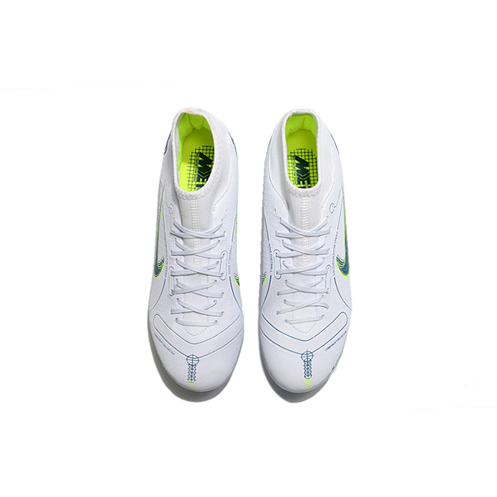 Vapor 14 Academy AG High Soccer Shoes-White/Green-7666750