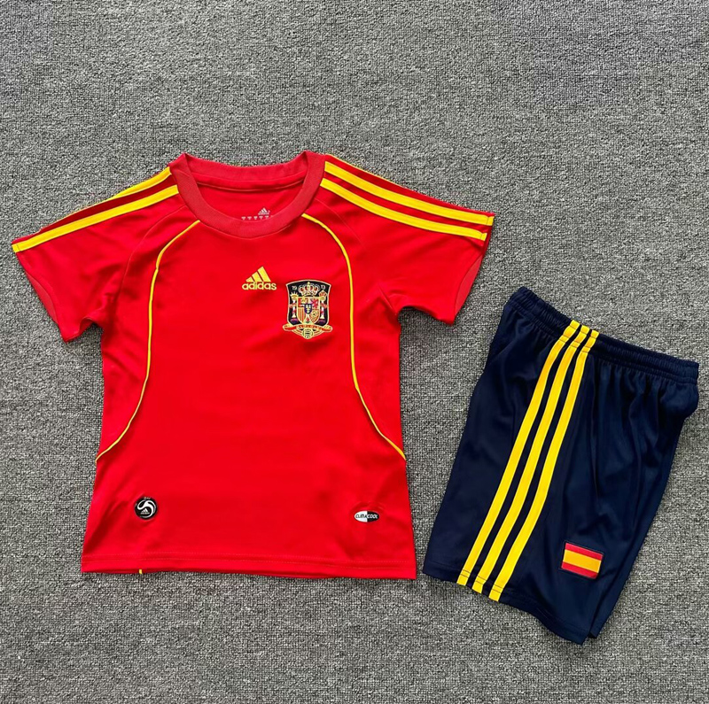 2010 Spain Away Kids Retro Soccer Jersey