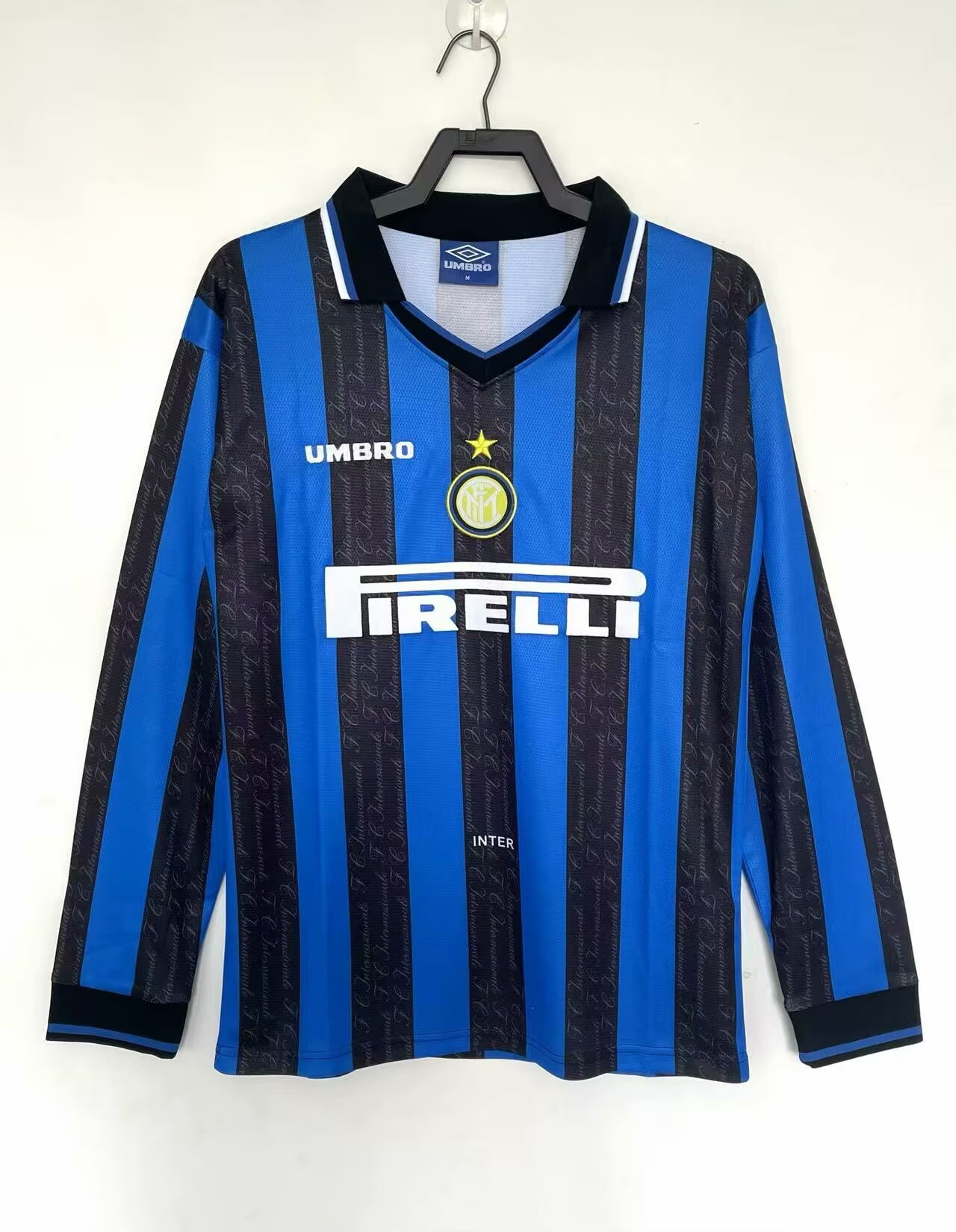 1997-1998 INT Home Long Sleeve Retro Soccer Jersey (长袖)