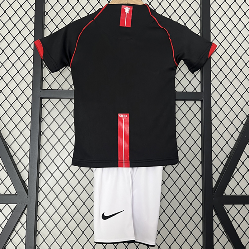 2007-2008 Man Utd Away Kids Retro Soccer Jersey