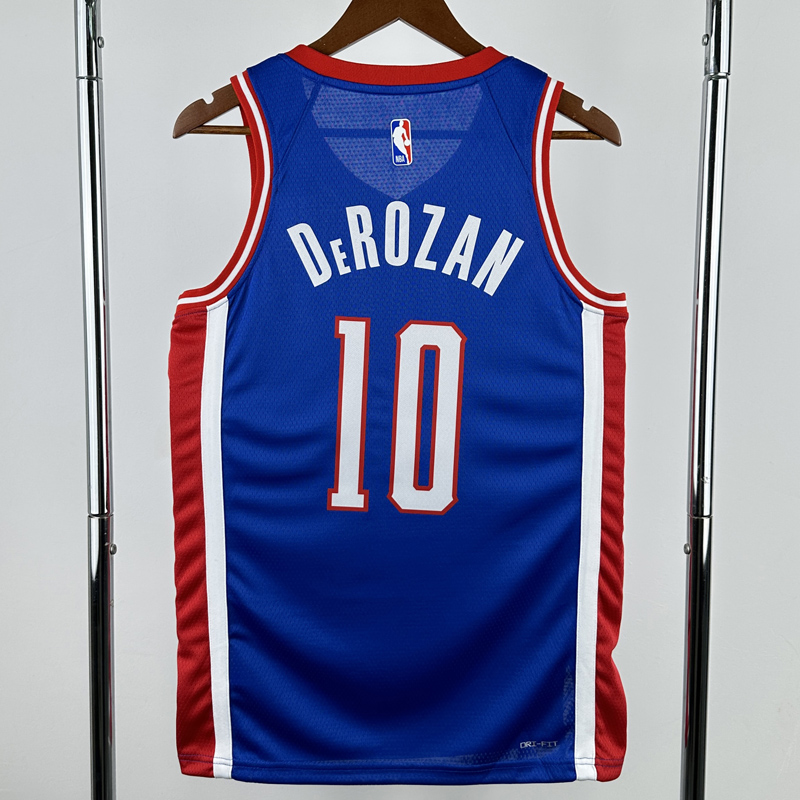 24-25 Kings DEROZAN #10 Blue City Edition Top Quality Hot Pressing NBA Jersey