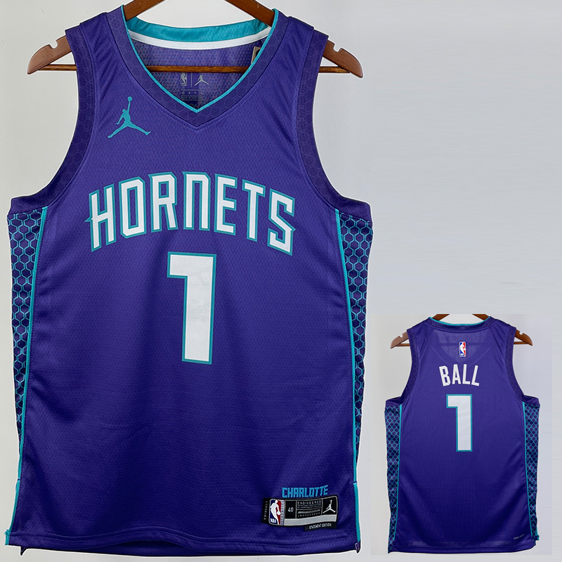 22-23 HORNETS BALL #1 Blue Top Quality Hot Pres...