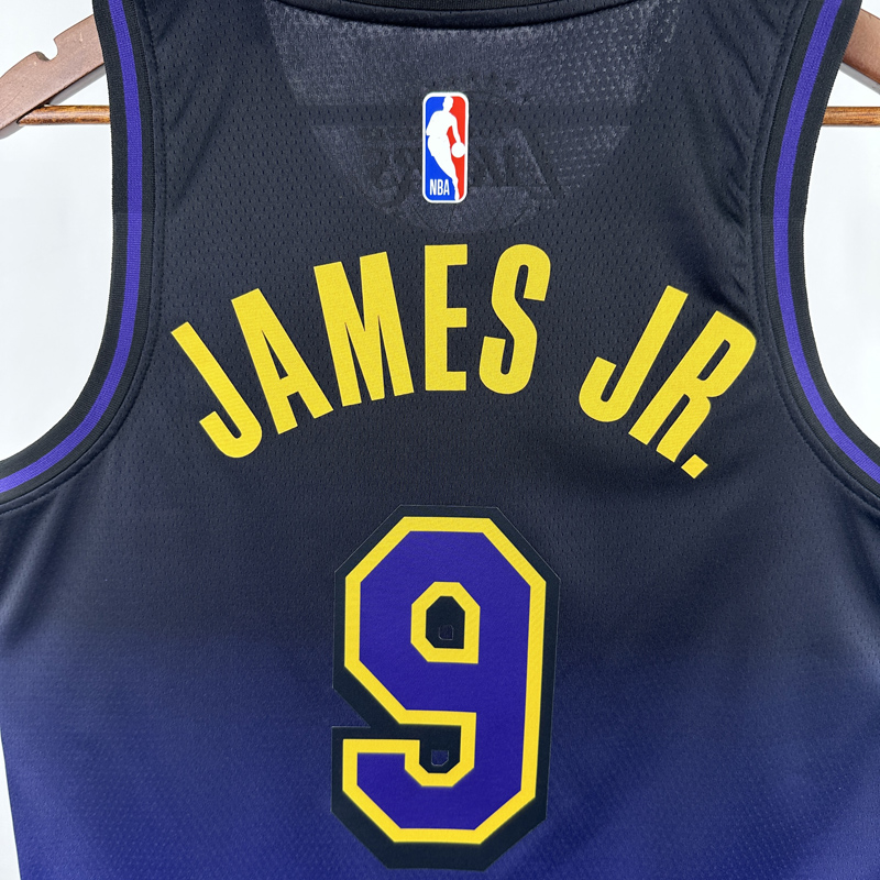 24-25 LAKERS JAMES JR. #9 Royal blue City Edition Top Quality Hot Pressing NBA Jersey