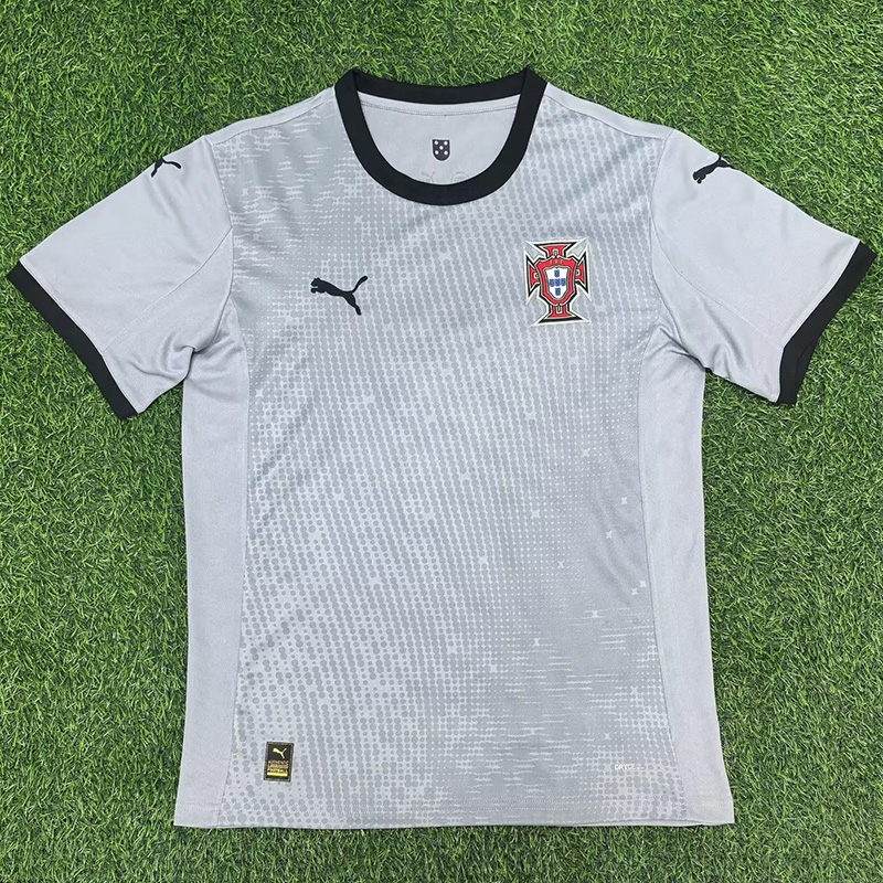 25-26 Portugal Grey Goalkeeper Fans Soccer Jersey *PM