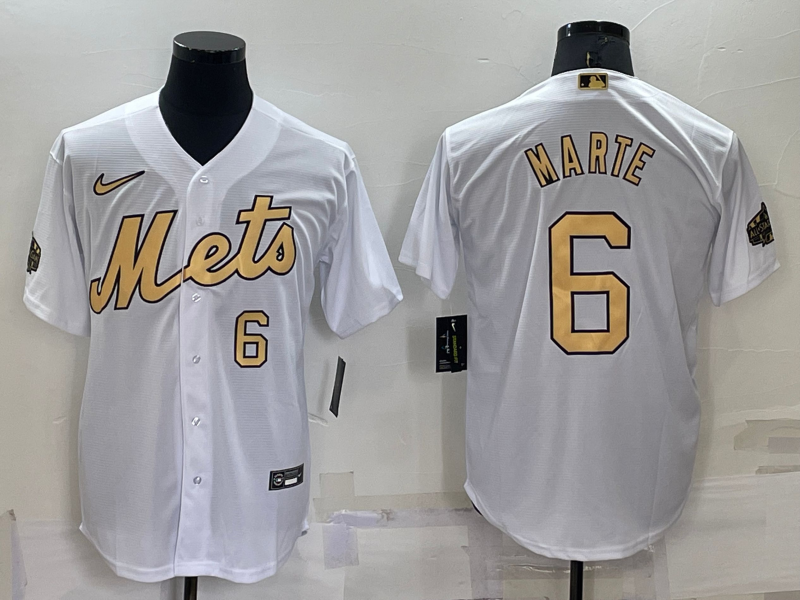 2022 Men's New York Mets MARTE 6 white MLB Jersey