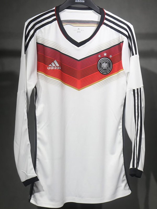 2014 Germany Home Player Version 长袖球员 Long Sleeve Retro Soccer Jersey 3星