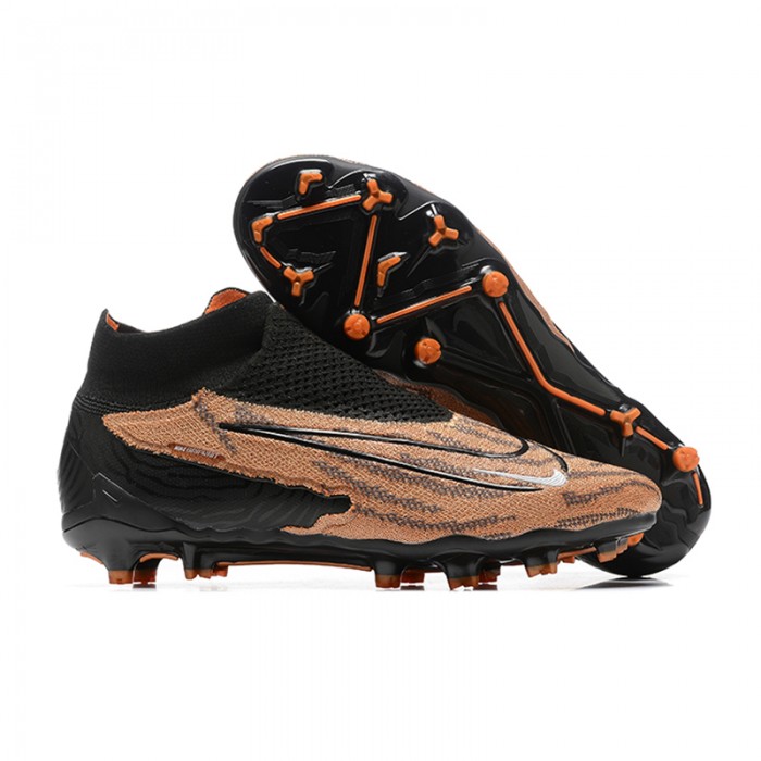 Phantom GX Elite DF Link FG High Soccer Shoes-Brown/Black-9795777