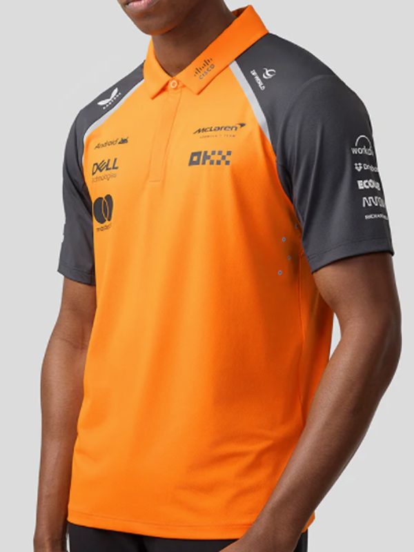2025 McLaren Yellow Polo Racing Suit (有领)