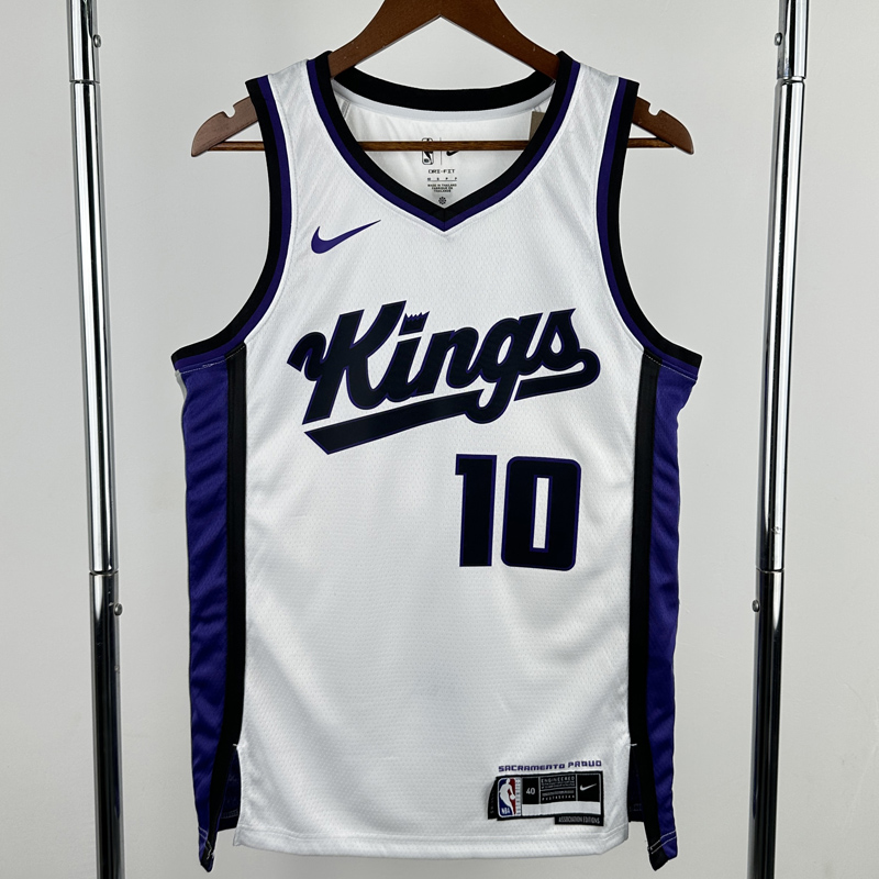 23-24 Kings DEROZAN #10 White Top Quality Hot Pressing NBA Jersey