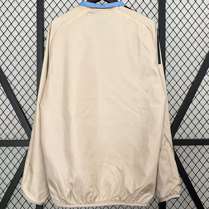 24-25 Man Utd Blue & khaki Double Sided Windbreaker (双面风衣)