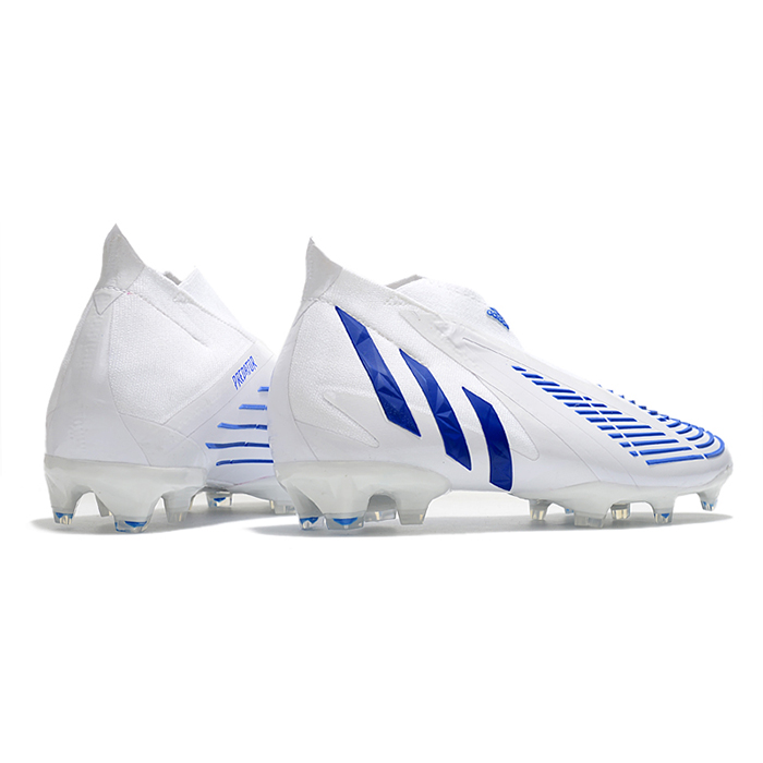 Predator Edge Geometric+ FG Soccer Shoes-White/Blue-1824187