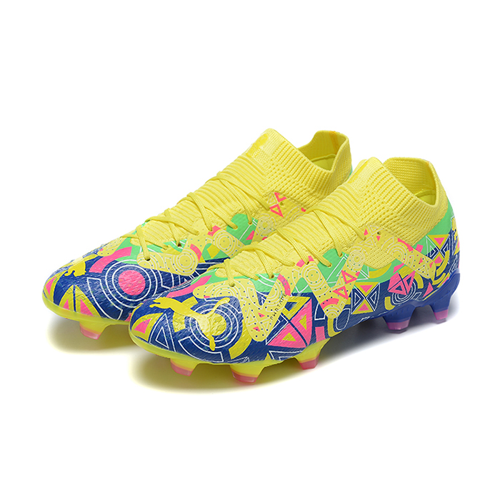 Future Ultimate FG Soccer Shoes-Yellow/Blue-1353254