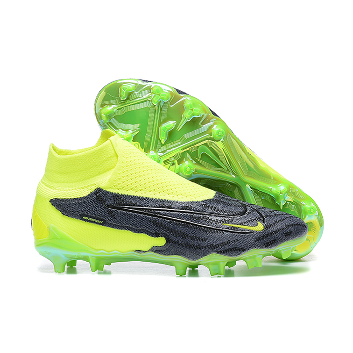 Phantom GX Elite FG High Soccer Shoes-Black/Green-652578