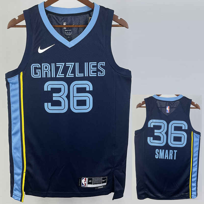 22-23 GRIZZLIES SMART #36 Dark Blue Top Quality...