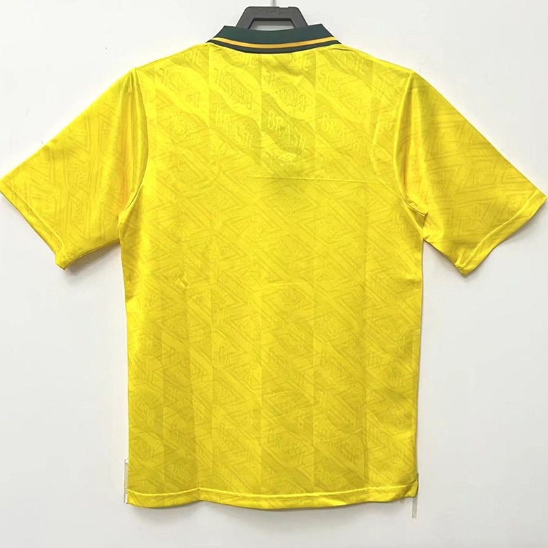 1991-1993 Brazil Home Retro Soccer Jersey