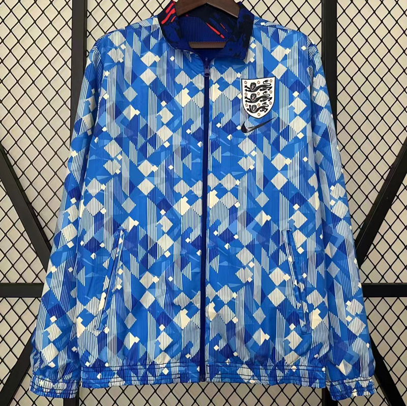 24-25  England Royal blue & Blue Double Sided Windbreaker (双面风衣)