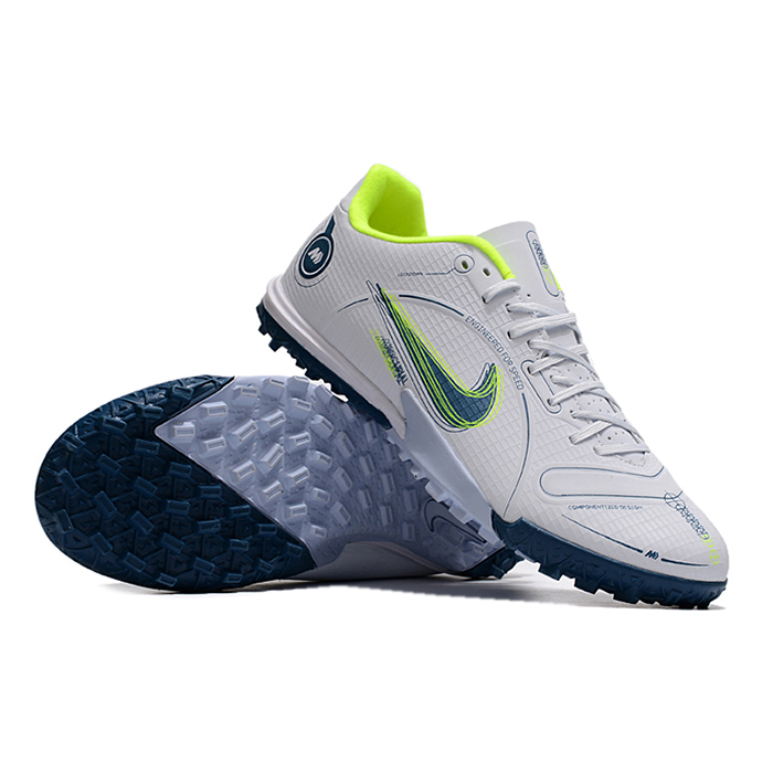 Vapor 14 Academy TF Soccer Shoes-White/Navy Blue-8849604