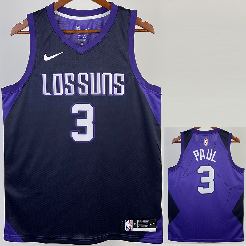 2017-18 SUNS PAUL #3 Royal Blue City Edition To...