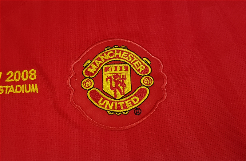 2007-2008 Man Utd home Red Retro soccer jersey