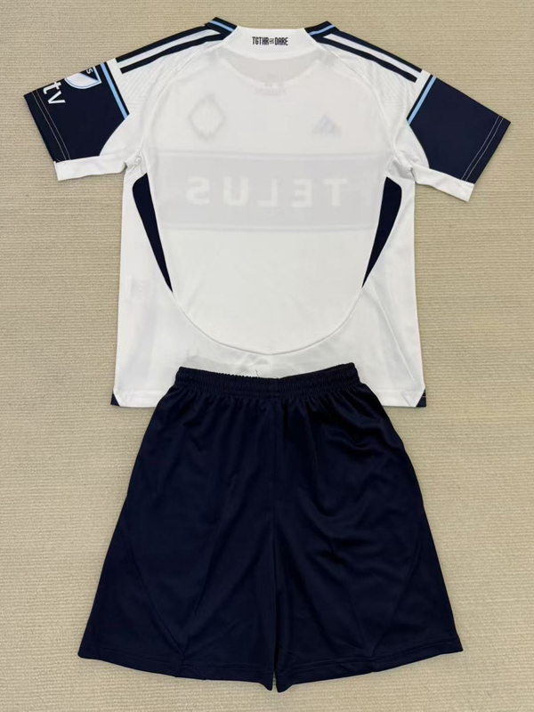 25-26 Vancouver Whitecaps Home Kids Soccer Jersey (带章)
